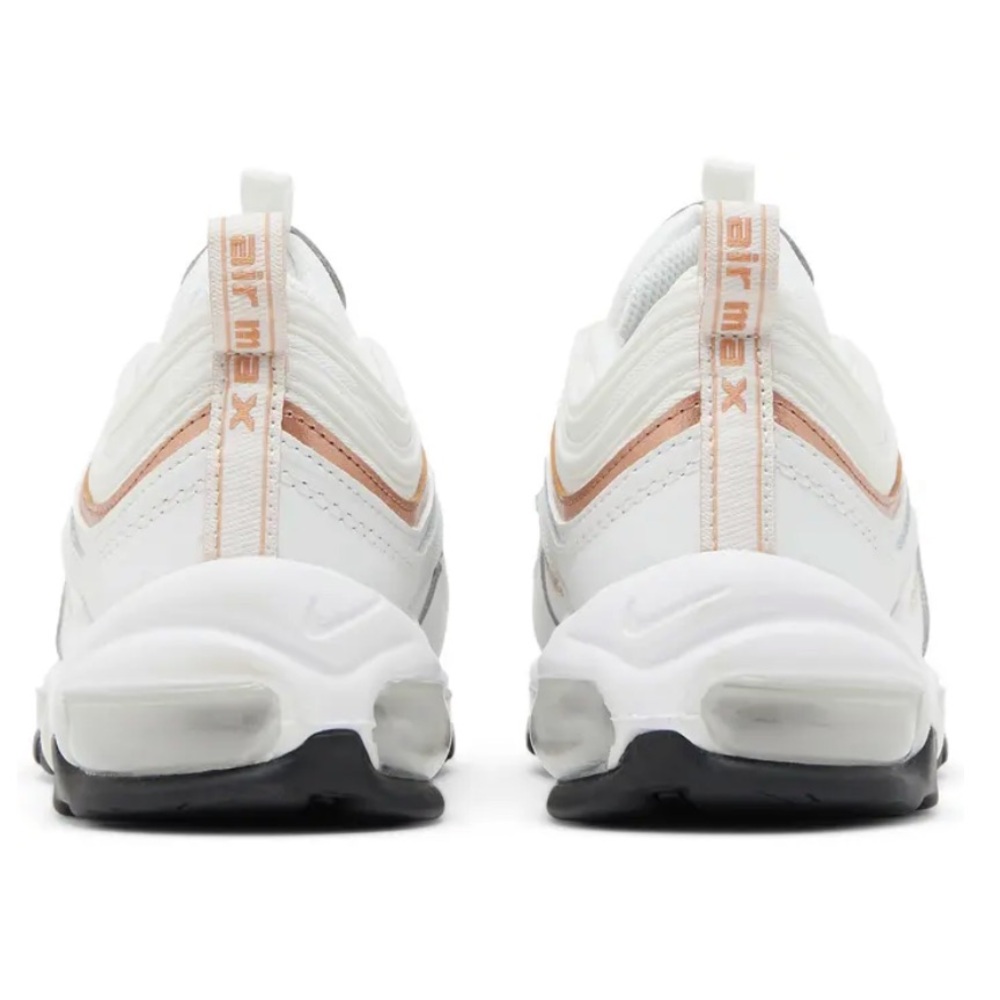Nike Air Max 97 GS White with Metallic Accents - Picture 3 of 12